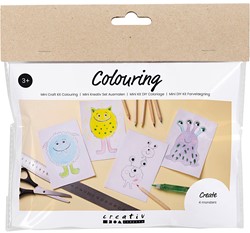 CC Mini Craft Kit Colouring, Monster, 1 pack