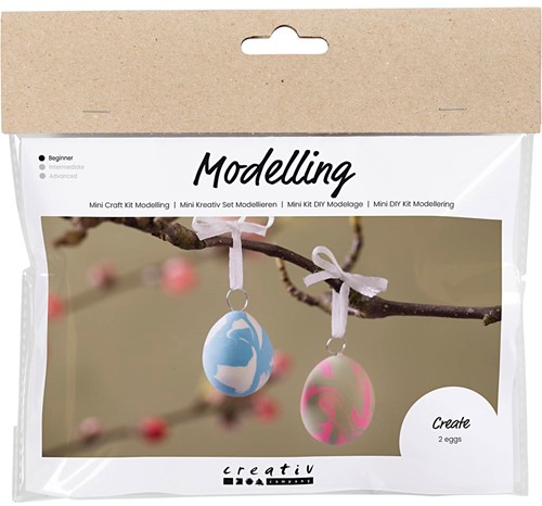 CC Mini Hobbyset Boetseren 2 Gemarmerde Eieren