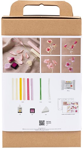 CC Craft Kit Crepe Paper, pastel colours, Flower, 1 pack-2
