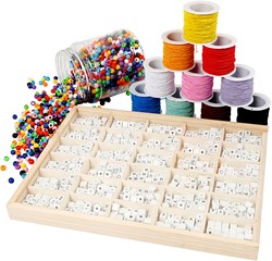 CC-Material-Set mit Buchstabenperlen-Armbändern