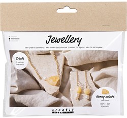 CC Mini Hobbyset Sieraden Honingcalciet Ketting en Oorbellen