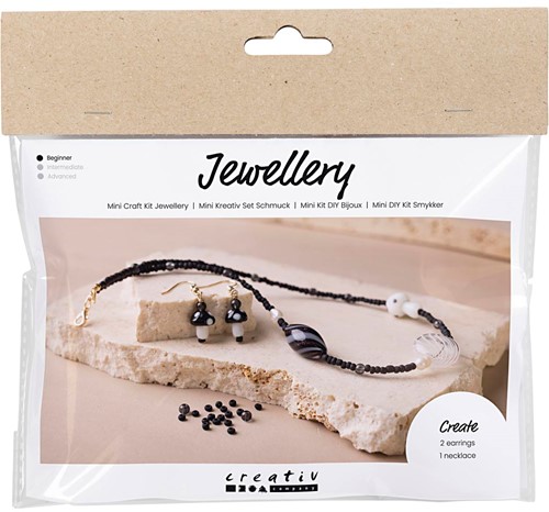 CC Mini Hobbyset Sieraden Zwarte Harmonie Stoere Halsketting