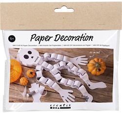 CC Mini Hobbyset Dekorationen aus Papier Halloween Skelett
