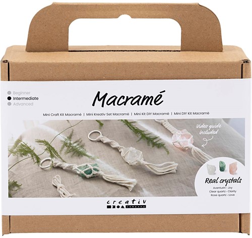 CC Mini Hobbyset Macramé Sleutelhangers Kristallen