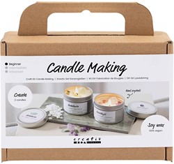 CC Mini Hobbyset Candle Casting Sojakerze mit Kristallen