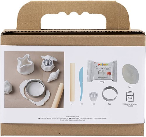 CC Mini Hobbyset Kandelaar met Schelpen Boetseren Off-White-2