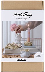 CC Hobbyset Vazen en Kandelaars Boetseren Beige, Ivoor, Off white