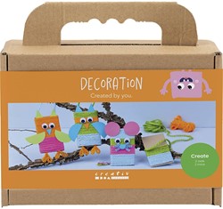 CC Mini-Bastelset für Dekomäuse und -eulen in verschiedenen Farben