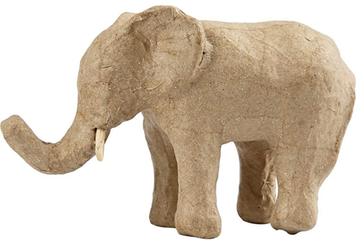 CC Papier Maché Olifant 9x13 cm