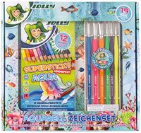 Fröhlicher, fröhlicher Aquarell-Zeichensatz-2