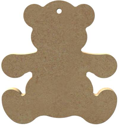 MDF Figuur Beer 10 cm