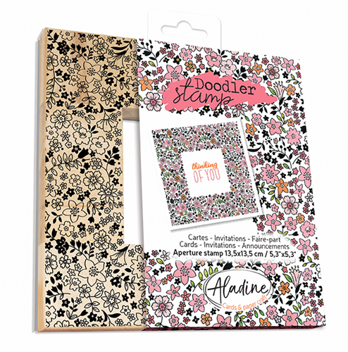 Aladine Houten Doodler Stempel 13,5x13,5 cm Liberty
