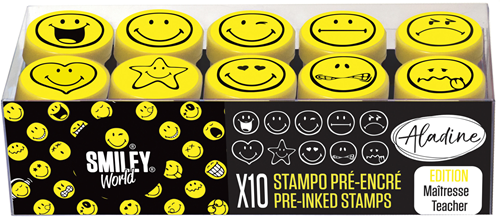 Aladine Stampo Stempel Set Smileys Teacher Editie