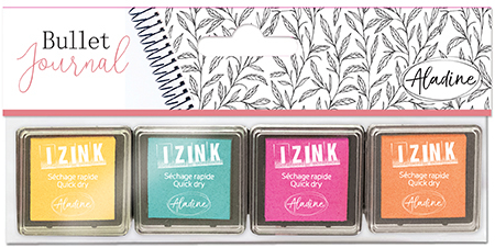 Aladine Izink Quick Dry Stempelkissen Bullet Journal Set Pastell