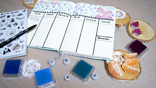 Aladine Stampo Bullet Journal Stempels A5 Zomer-2