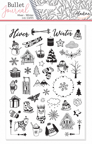 Aladine Stampo Bullet Journal Stempels A5 Winter