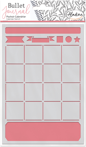 Aladine Bullet Journal Stencil A5 Kalender