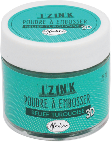 Aladine Embossing Poeder 25 ml Turquoise