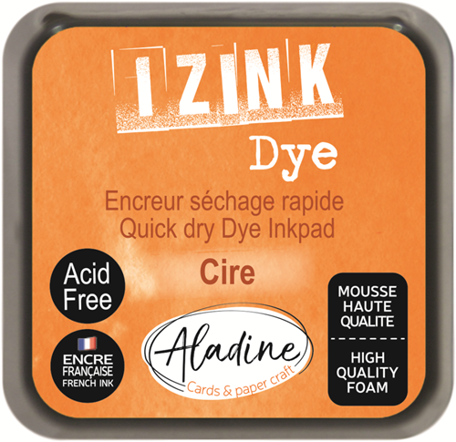 Aladine Izink Dye Pigment Inktkussen 5x5 cm Oranje