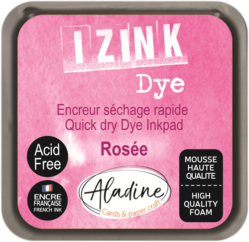 Aladine Izink Dye Pigment Inktkussen 5x5 cm Roze