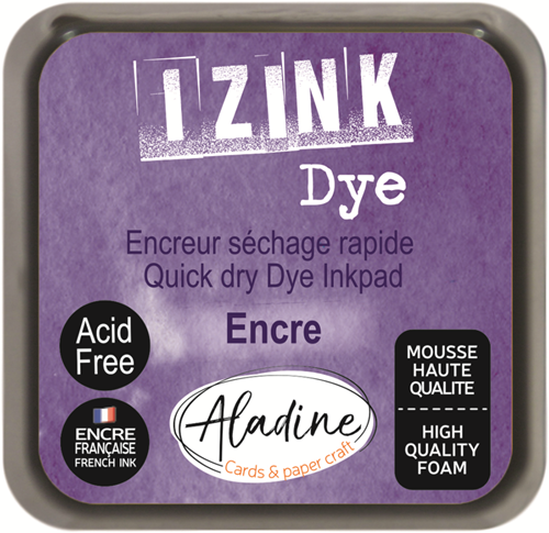 Aladine Izink Dye Pigment Inktkussen 5x5 cm Inkt Paars