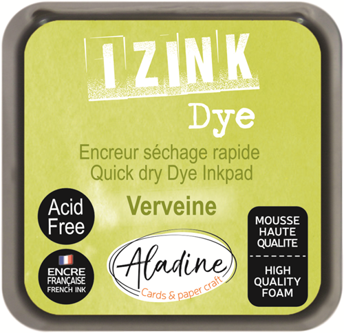 Aladine Izink Dye Pigment Inktkussen 5x5 cm Lichtgroen
