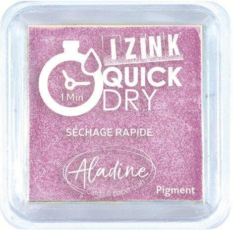 Aladine Izink Quick Dry Pigment Inktkussen 5x5 cm Pastel Paars