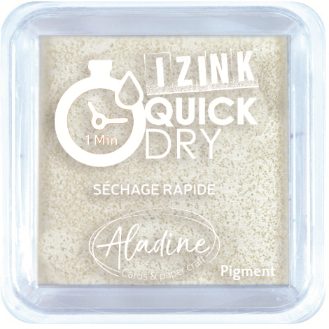 Aladine Izink Quick Dry Pigment Inktkussen 5x5 cm Wit