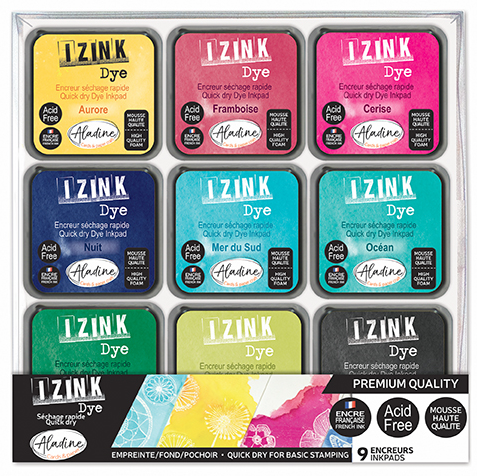 Aladine Izink Dye Inktkussen Set 9 stuks
