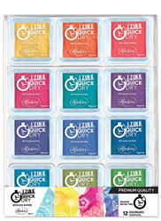 Aladine Izink Quick Dry Pigment Ink Pad Set Basic