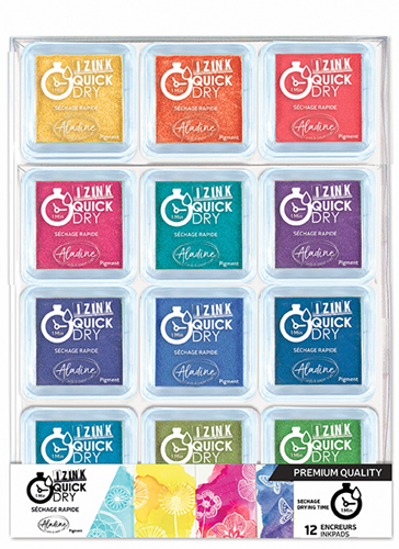 Aladine Izink Quick Dry Pigment Inktkussen Set Basis