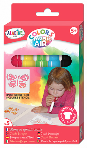 Aladine Kids Textiel Blaaspennen Magic Air Set