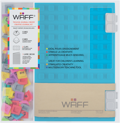Waff Kreatives Tagebuch-Set A5 Aqua