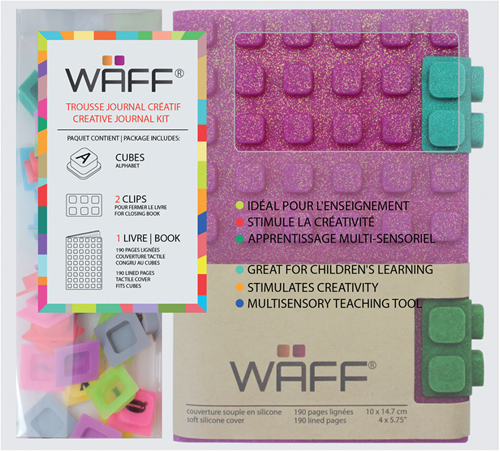 Waff Creatief Dagboek Set A6 Glitter Roze
