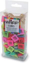 Waff Kubussen Set Glitter Letters 100 stuks
