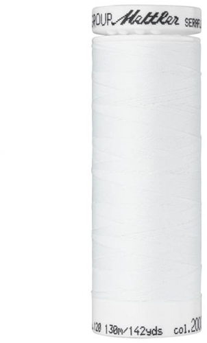 Seraflex elastisch naaidraad 130m White