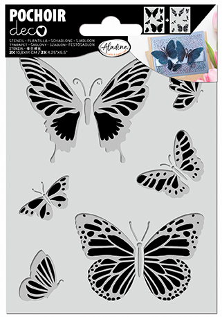 Aladine Deco Template Butterflies