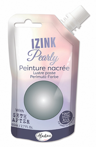 Aladine Izink Pearly Parelmoerverf 80 ml Zilver