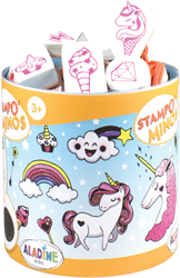 Aladine Kids Stampo Minos Stamp Set Unicorn 18 pieces