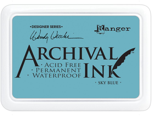 Wendy Vecchi Archival Inktkussen Sky Blue