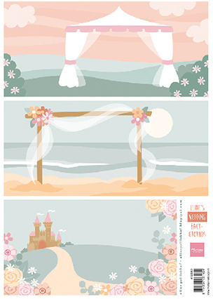 Marianne Design AK0083 Einzelblatt Elines Hochzeit A4