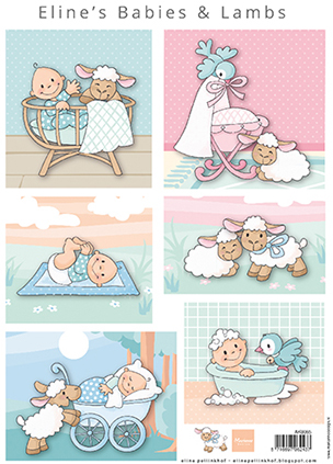 Marianne Design AK0085 Knipvel Eline's Lammetjes A4