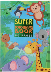 Super Coloring Book A4 Safari 96 sheets