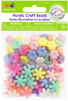 Kunststoffperlen Blumen Medley Mix 50 gr