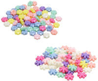 Kunststoffperlen Blumen Medley Mix 50 gr-2