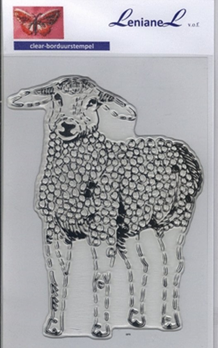 Lenianel Borduurstempel Schaap 13x10 cm