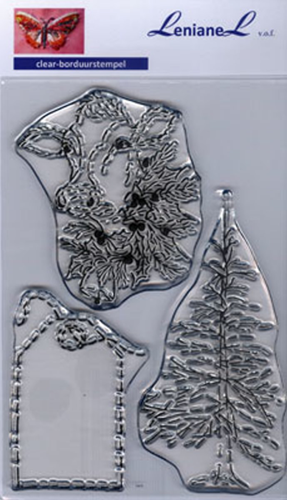 Lenianel Borduurstempel Kerst Label