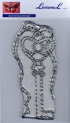 Lenianel Borduurstempel Antieke Sleutel 13x16 cm