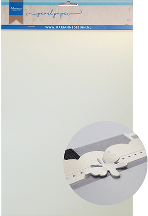 Marianne Design Pearl Paper A6 Wit 6 vel
