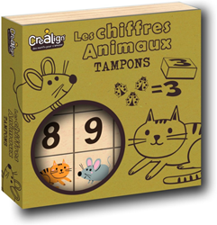 Crealign Number and Animal Stamps